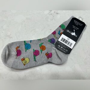 Gray Snail Pattern Socks by Good Luck Socks